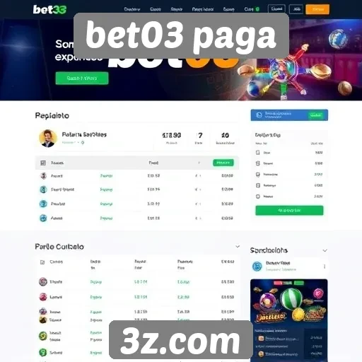 Acessibilidade e design do site bet03 paga