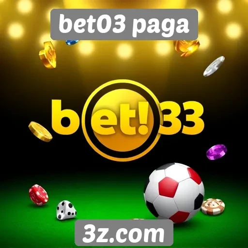 Diversidade de jogos disponíveis no bet03 paga
